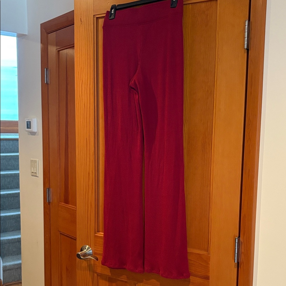 Gilly Hicks Red Wide-Leg Pants Small